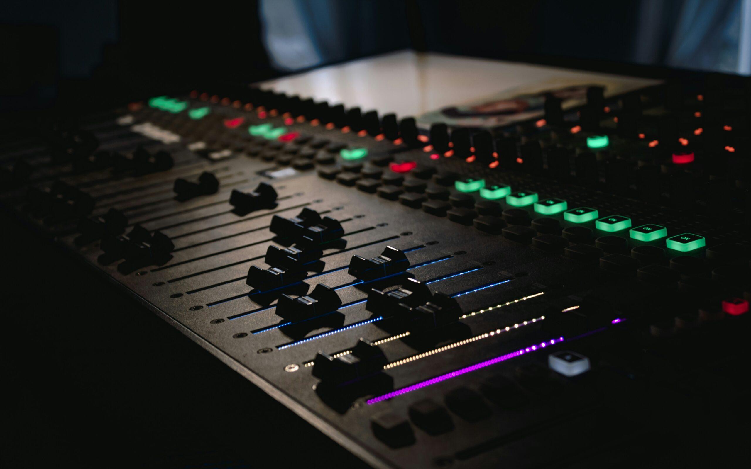 Sound board faders
