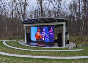 LED Video wall at an outdoor event
